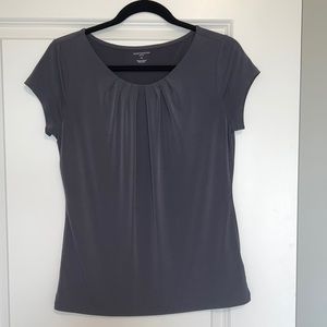 Gray T-Shirt Blouse